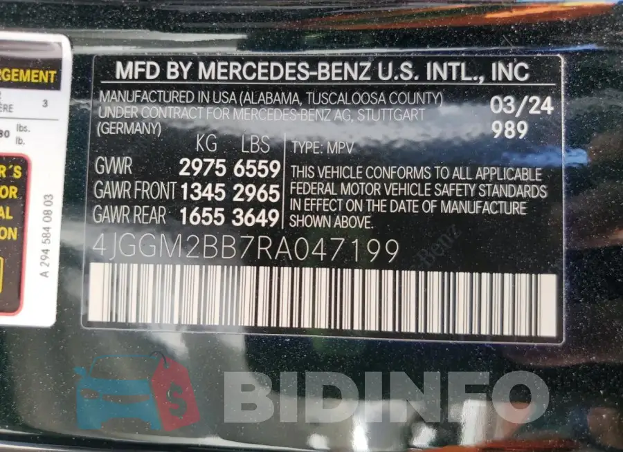 4JGGM2BB7RA047199 Photo# 14