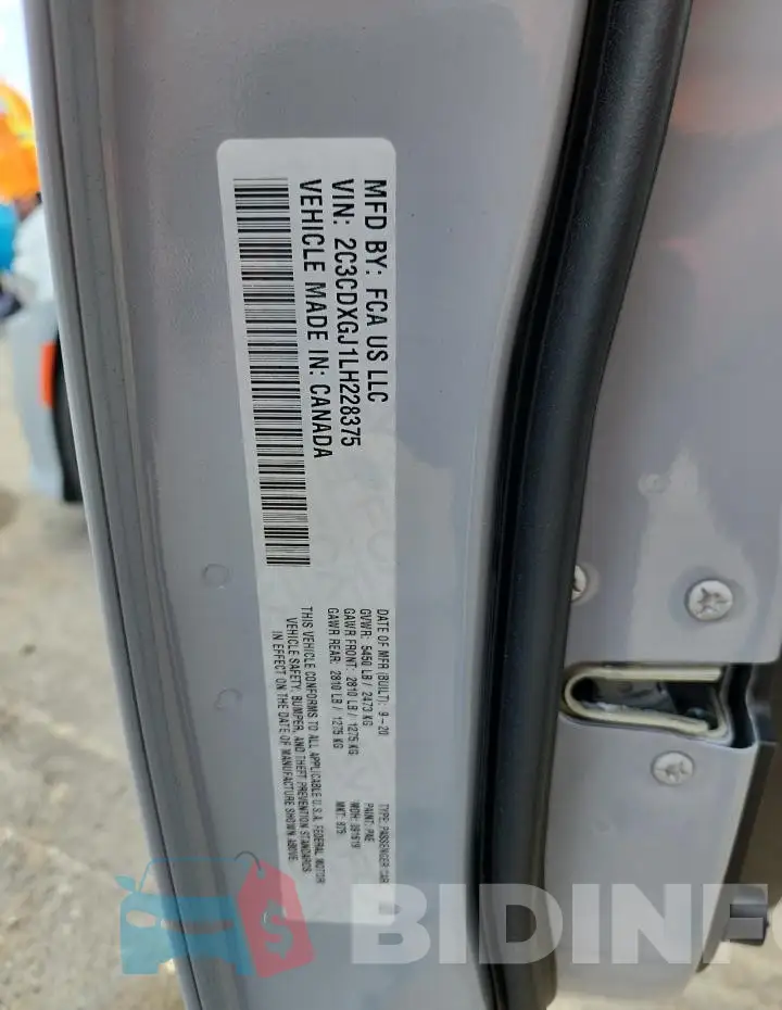 2C3CDXGJ1LH228375 Photo# 13