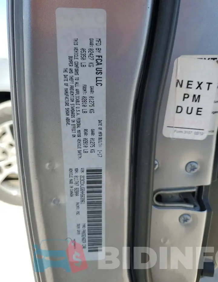 2C3CDXJG6HH563961 Photo# 13