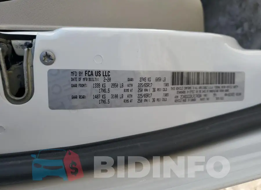 2C4RDGCGXLR174584 Photo# 13