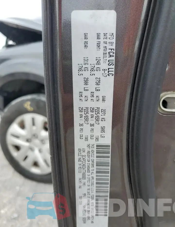 3C4PDCAB3HT708889 Photo# 13