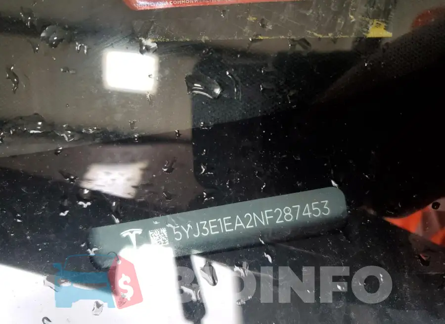 5YJ3E1EA2NF287453 Photo# 12