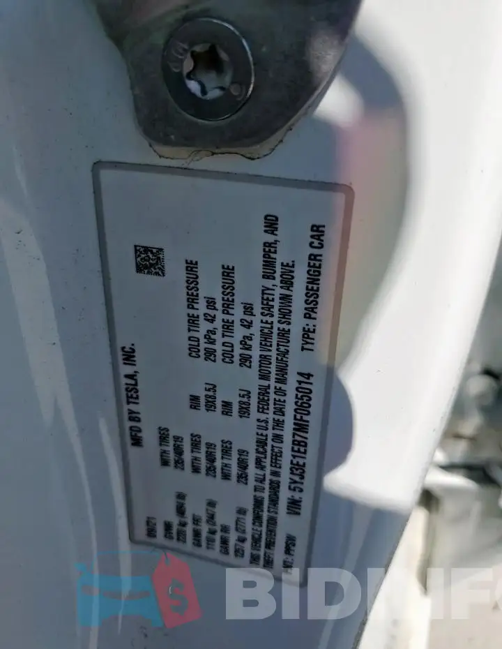 5YJ3E1EB7MF065014 Photo# 12