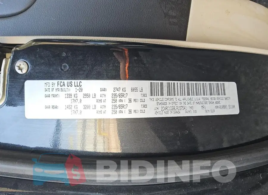 2C4RC1DG8LR157541 Photo# 13
