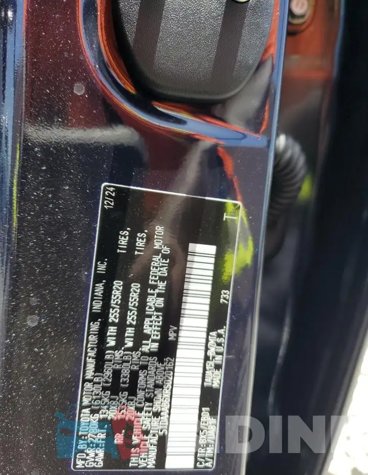 5TDAAAB6XRS020162 Photo# 13