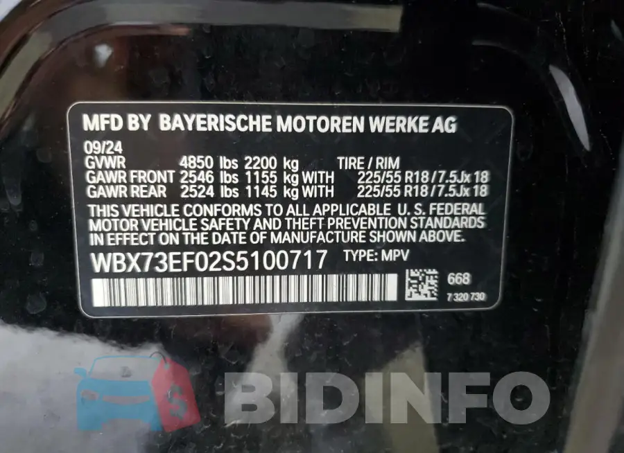 WBX73EF02S5100717 Photo# 13