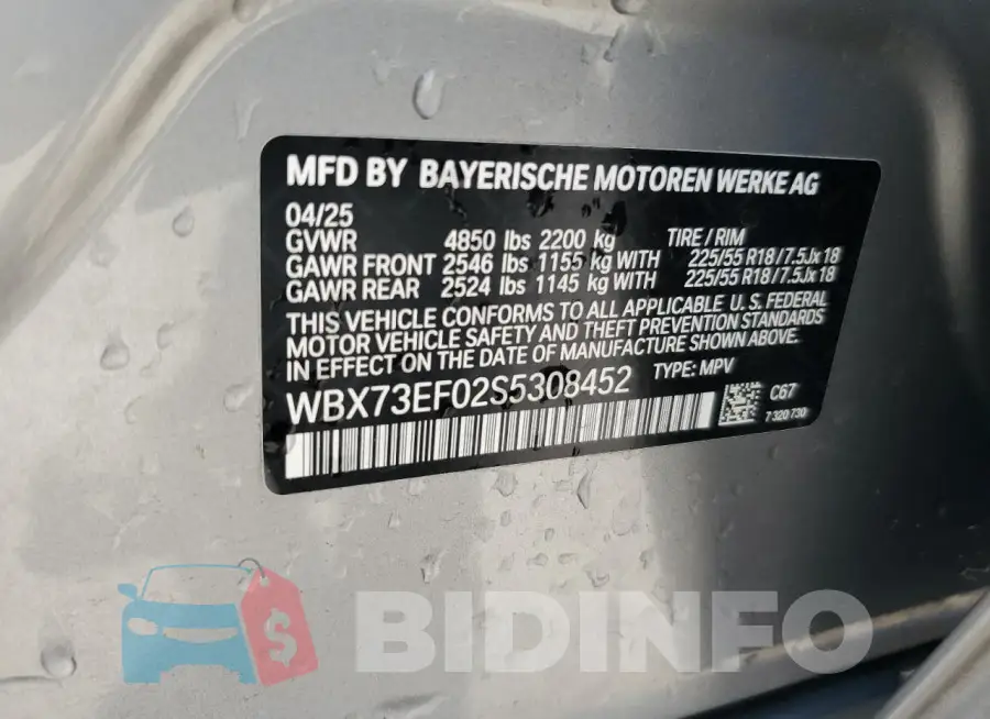WBX73EF02S5308452 Photo# 13