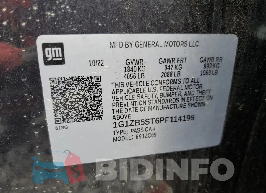 1G1ZB5ST6PF114199 Photo# 13