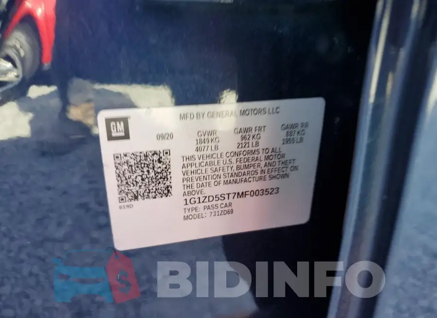 1G1ZD5ST7MF003523 Photo# 12