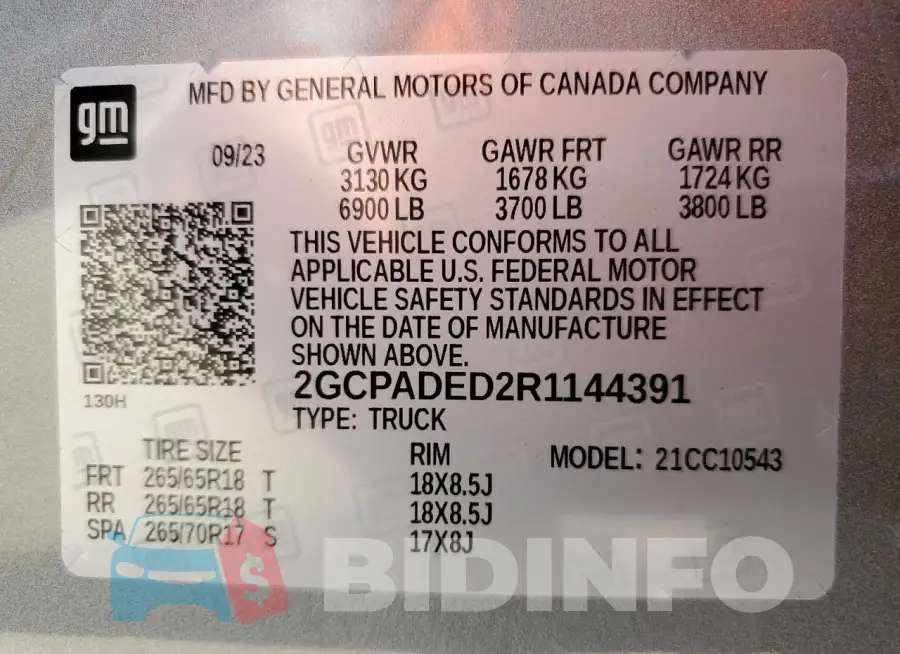2GCPADED2R1144391 Photo# 12