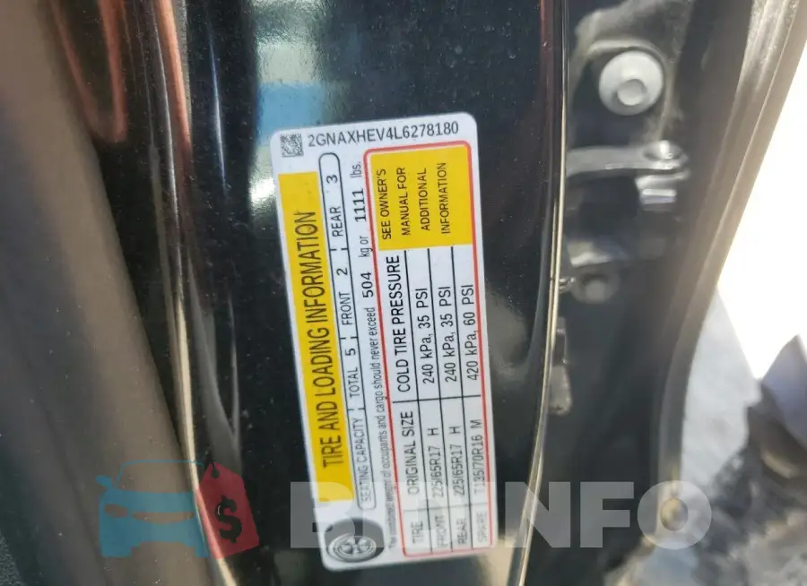 2GNAXHEV4L6278180 Photo# 13