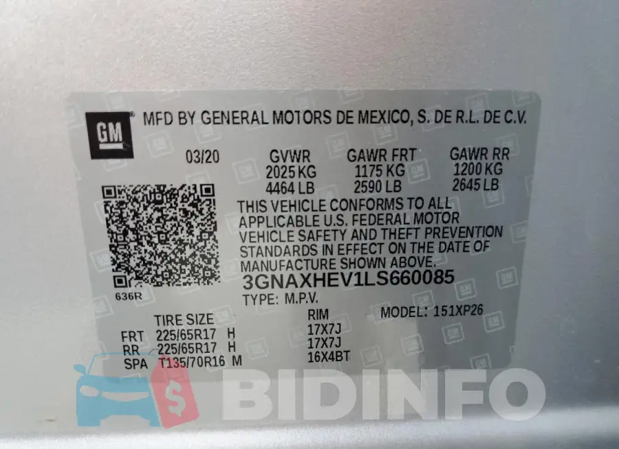 3GNAXHEV1LS660085 Photo# 13