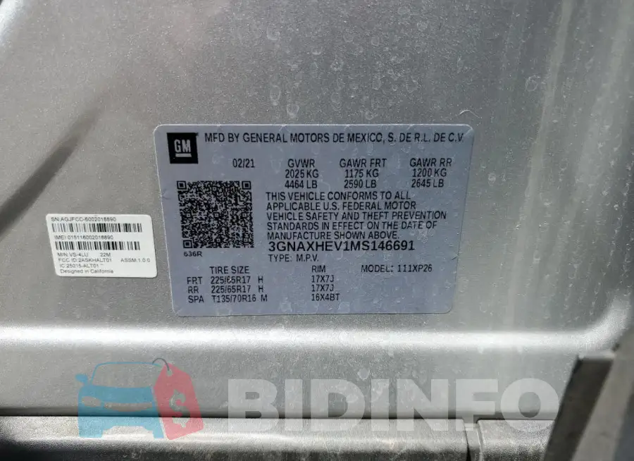 3GNAXHEV1MS146691 Photo# 13
