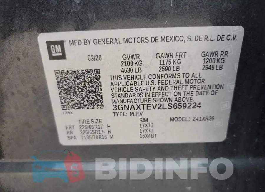 3GNAXTEV2LS659224 Photo# 12