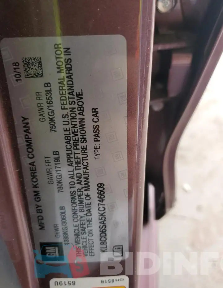 KL8CD6SA5KC746609 Photo# 12