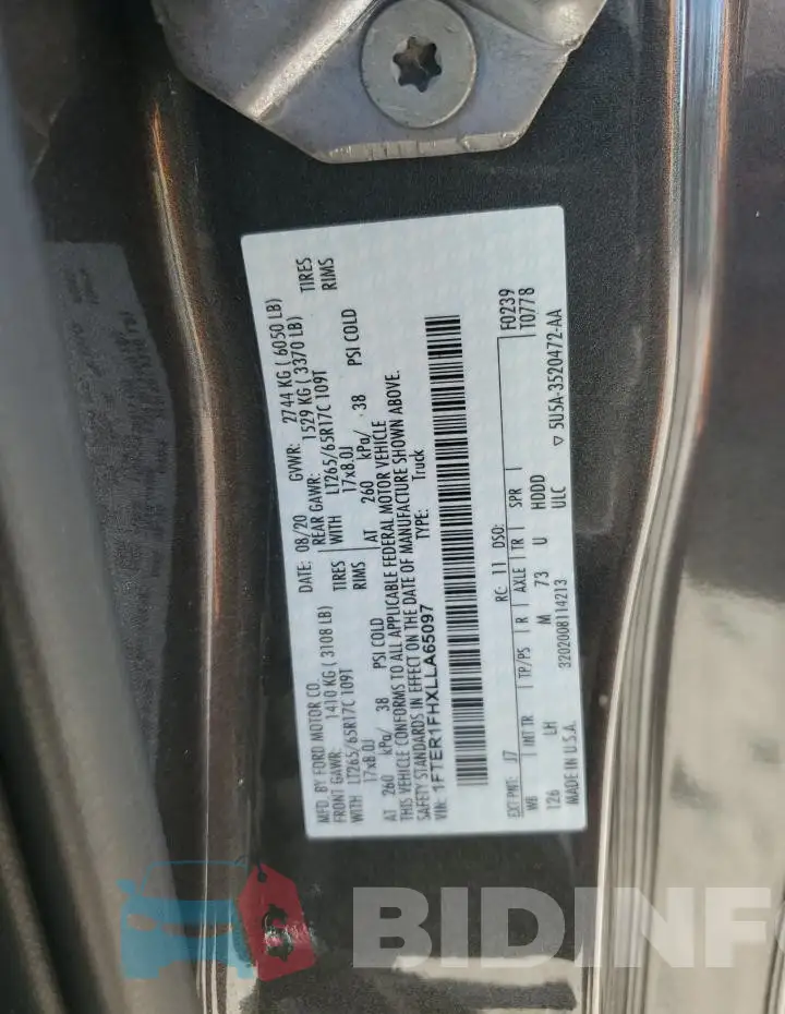 1FTER1FHXLLA65097 Photo# 12
