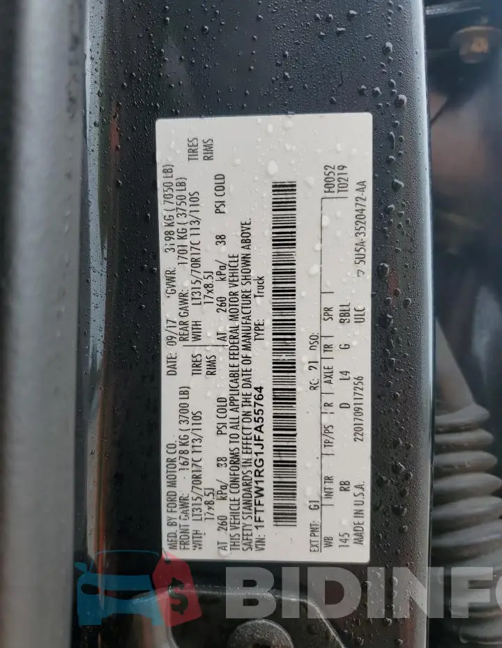 1FTFW1RG1JFA55764 Photo# 12