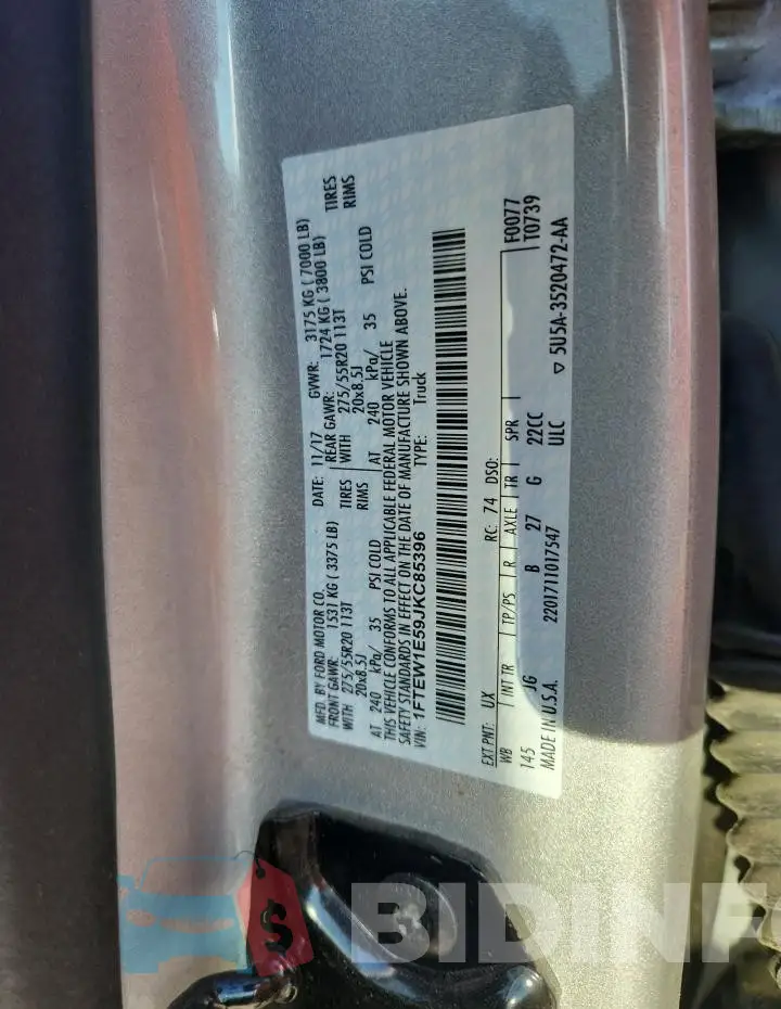 1FTMF1CBXJKC42237 Photo# 12