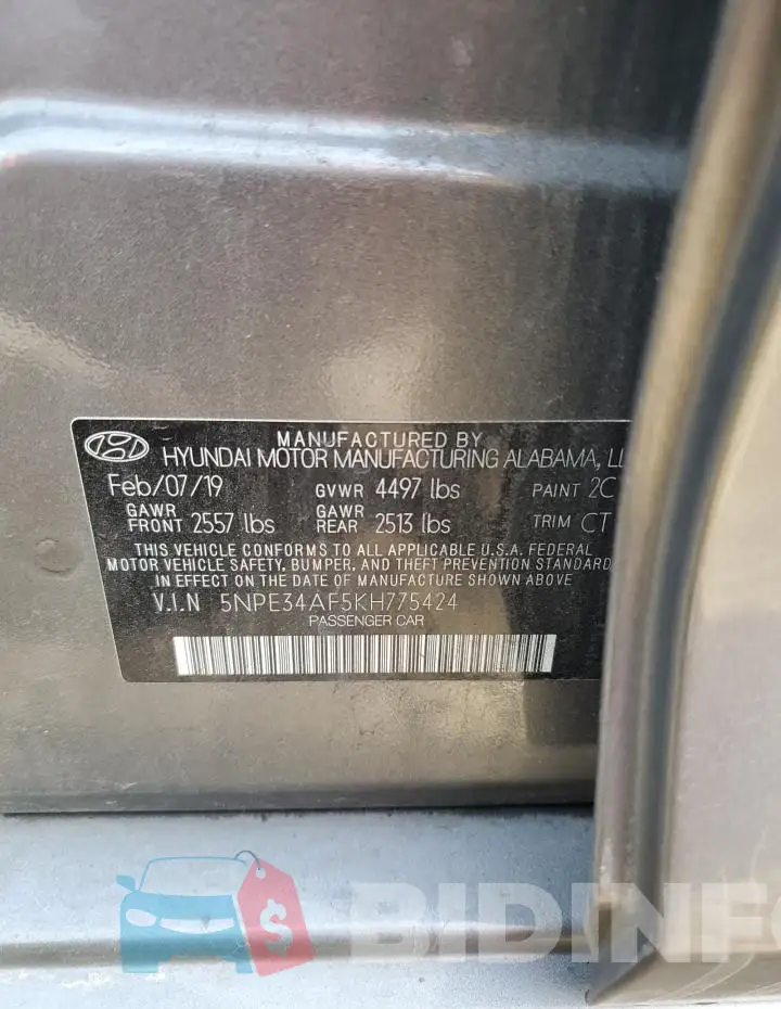 5NPE34AF5KH775424 Photo# 12