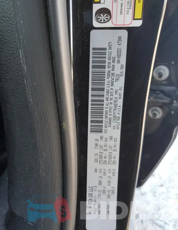 1C6SRFMT7KN667814 Photo# 12