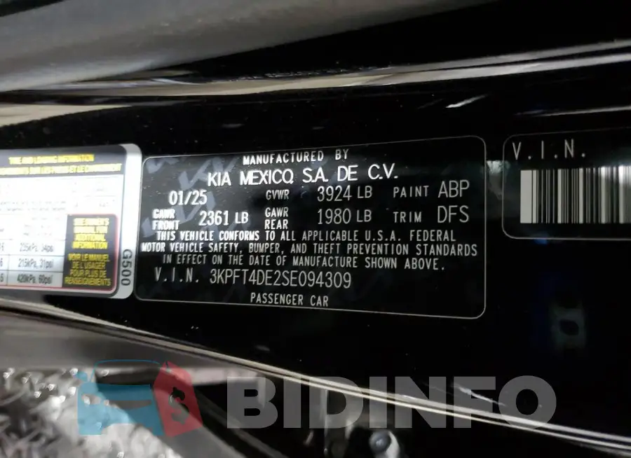 3KPFT4DE2SE094309 Photo# 12