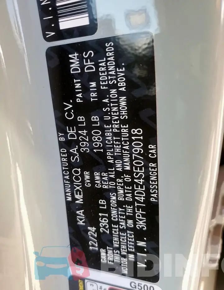 3KPFT4DE4SE079018 Photo# 12