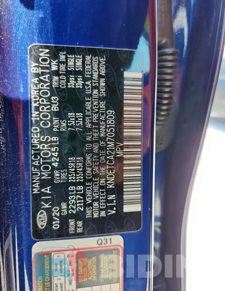 KNDETCA21M7051809 Photo# 12