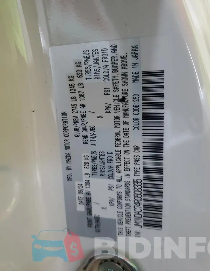 JM1NDAC74R0608335 Photo# 12
