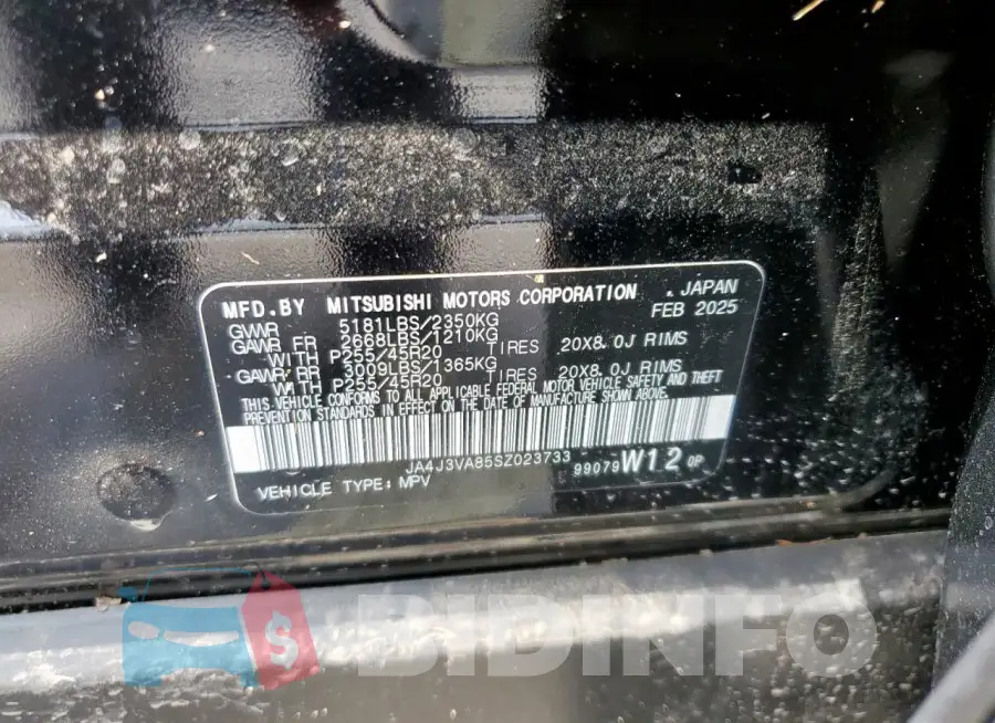 JA4J3VA85SZ023733 Photo# 13