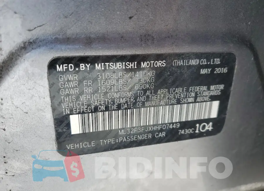 ML32F3FJXHHF07449 Photo# 12