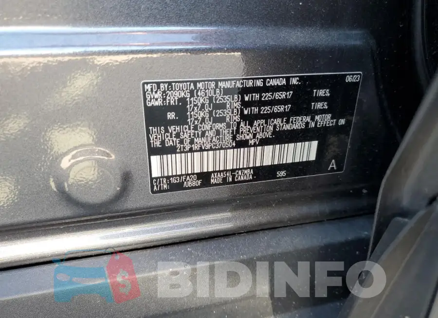 2T3P1RFV9PC370504 Photo# 13