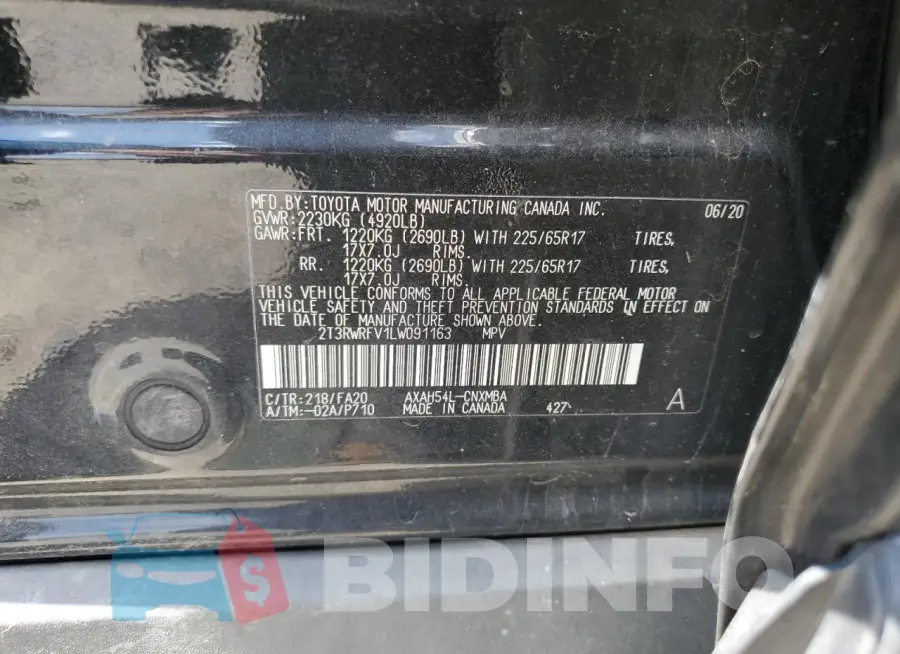 2T3RWRFV1LW091163 Photo# 12