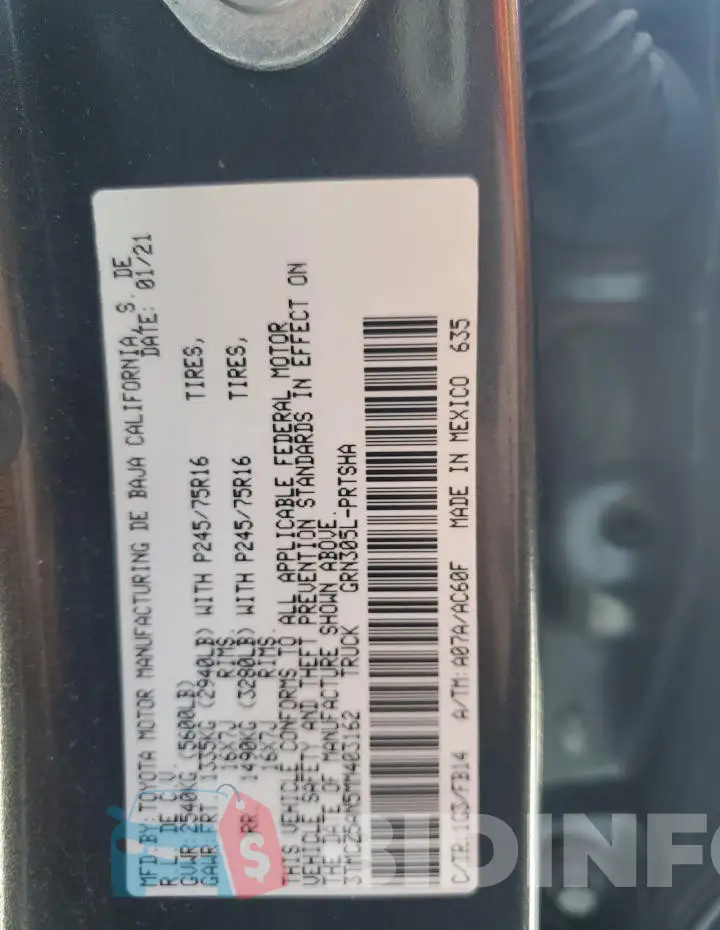 3TMCZ5AN5MM403162 Photo# 12