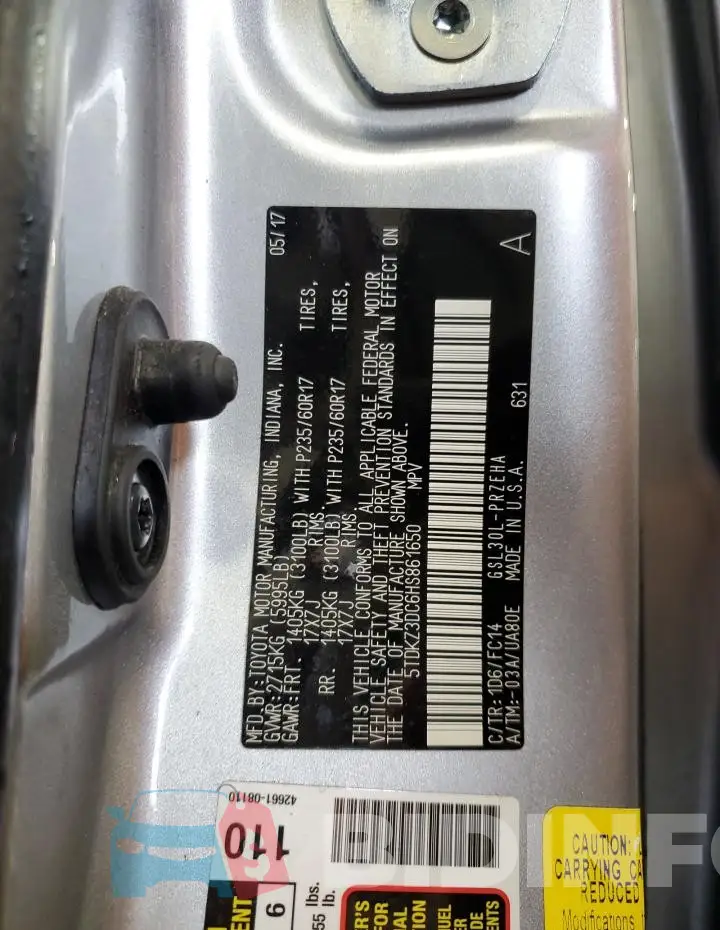 5TDKZ3DC6HS861650 Photo# 13