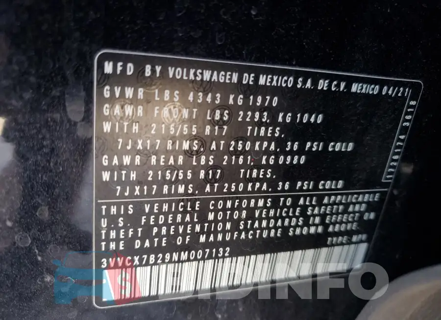 3VVCX7B29NM007132 Photo# 12