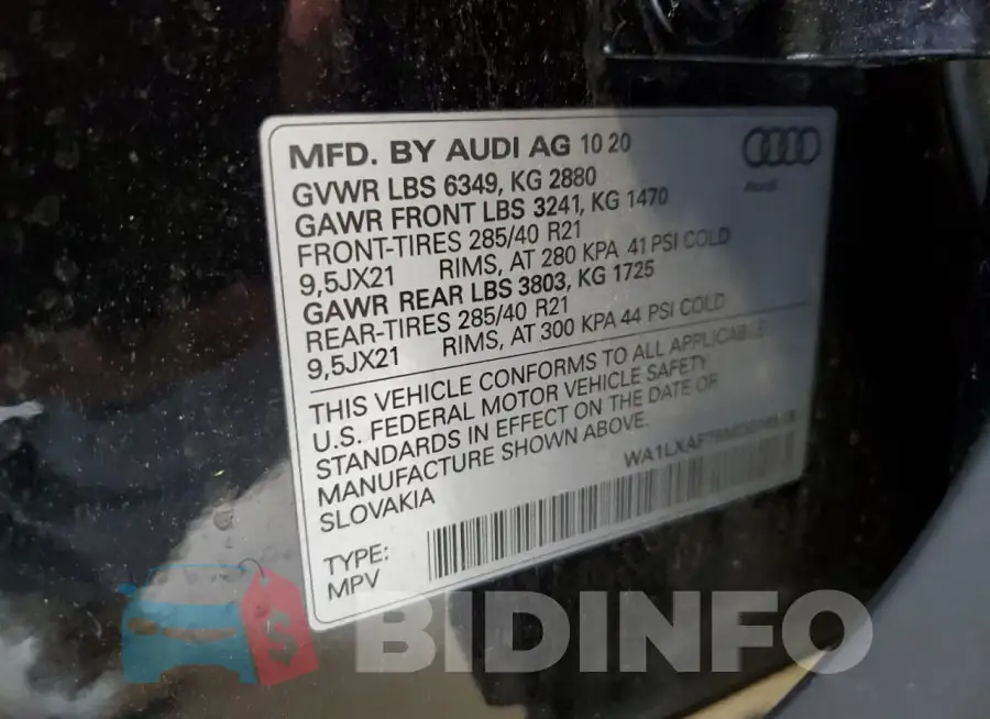 WA1LXAF79MD016595 Photo# 13