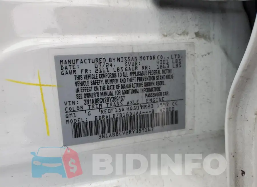 3N1AB8CV2RY389167 Photo# 12