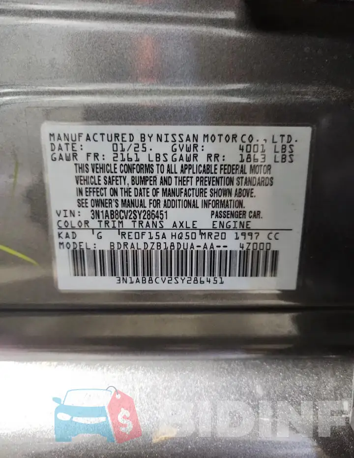 3N1AB8CV2SY286451 Photo# 12
