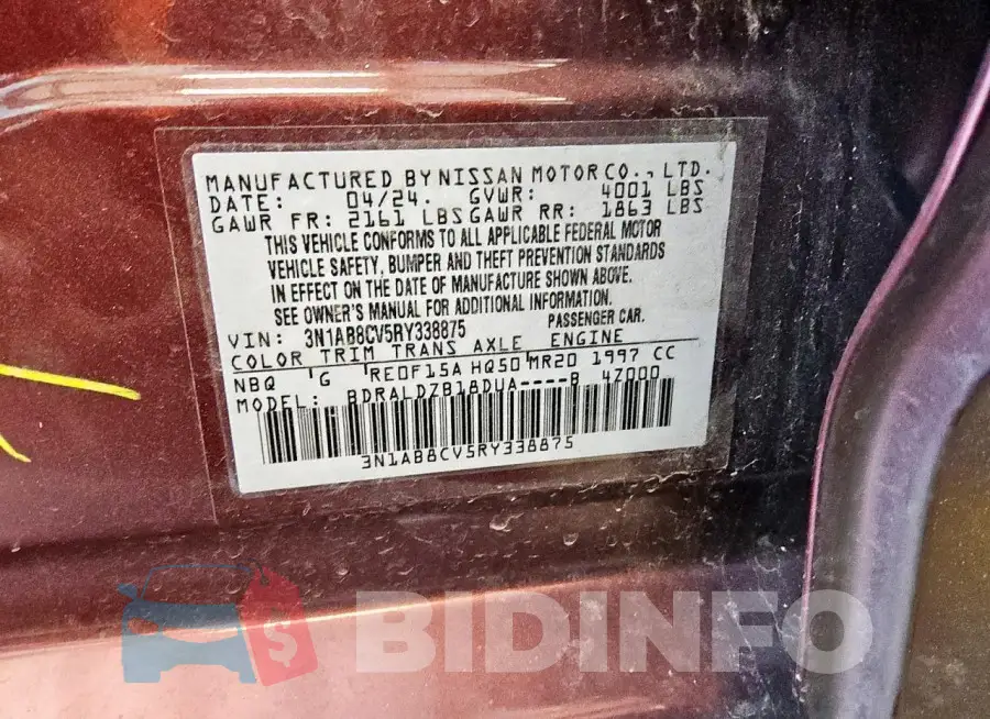 3N1AB8CV5RY338875 Photo# 12