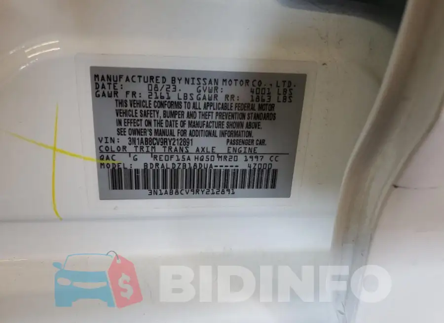 3N1AB8CV9RY212891 Photo# 12