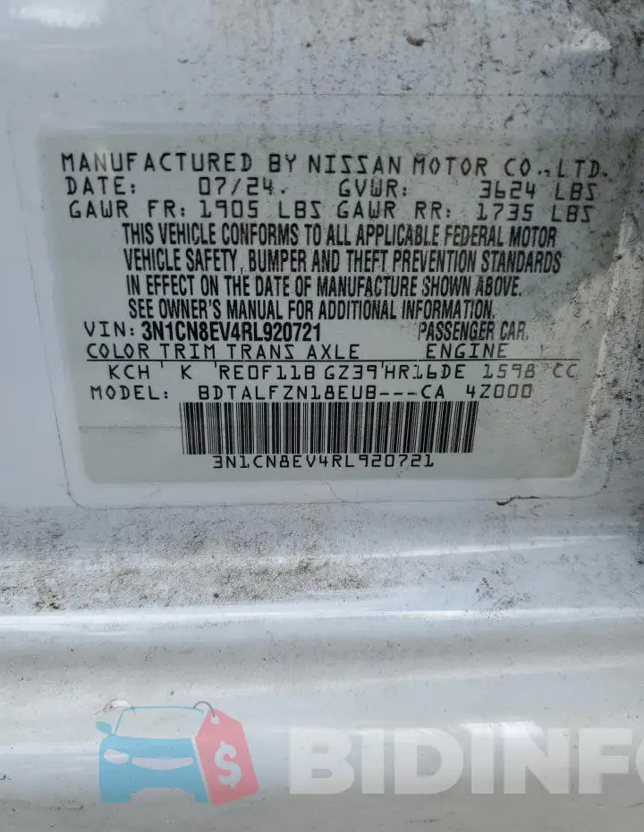 3N1CN8EV4RL920721 Photo# 12