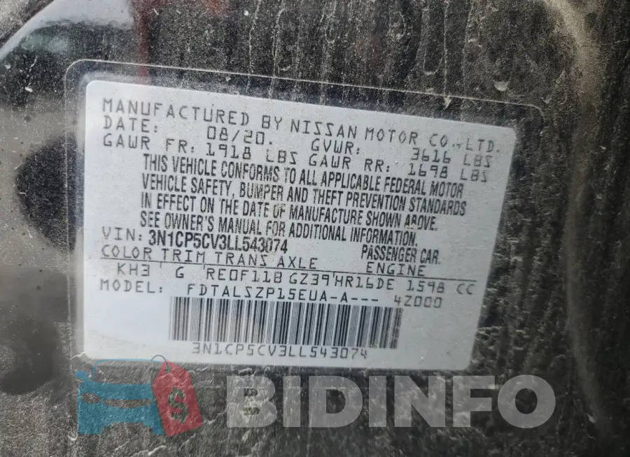 3N1CP5CV3LL543074 Photo# 13
