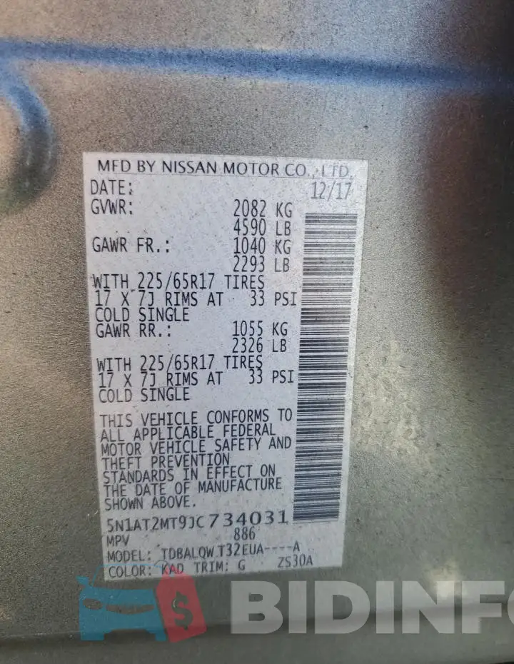 5N1AT2MT9JC734031 Photo# 14