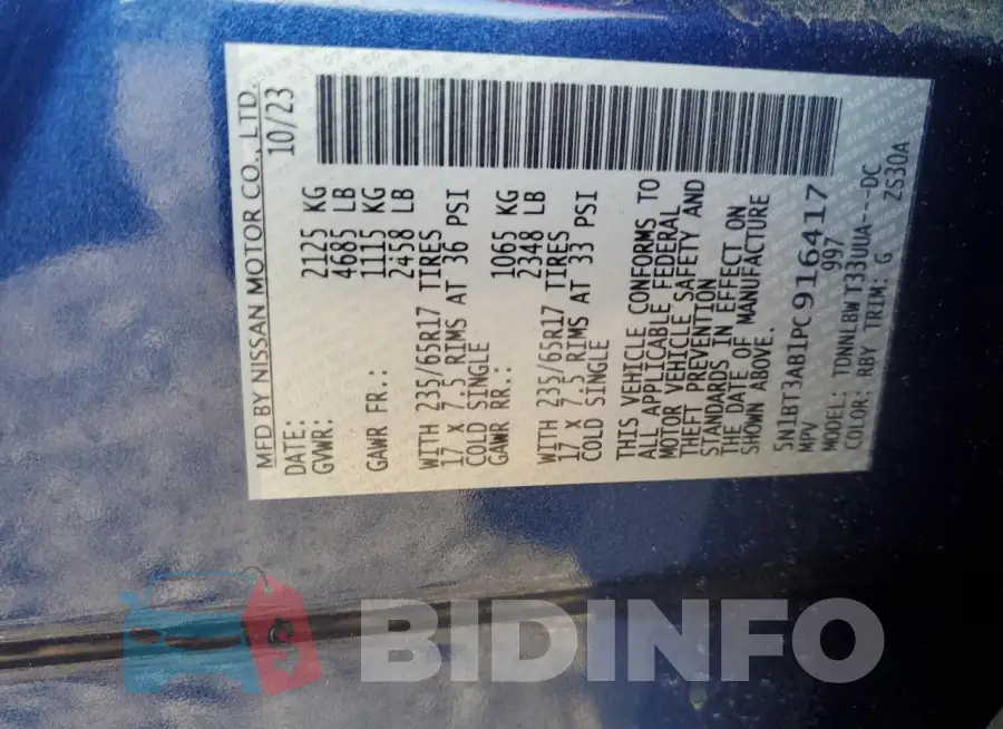 5N1BT3AB1PC916417 Photo# 13