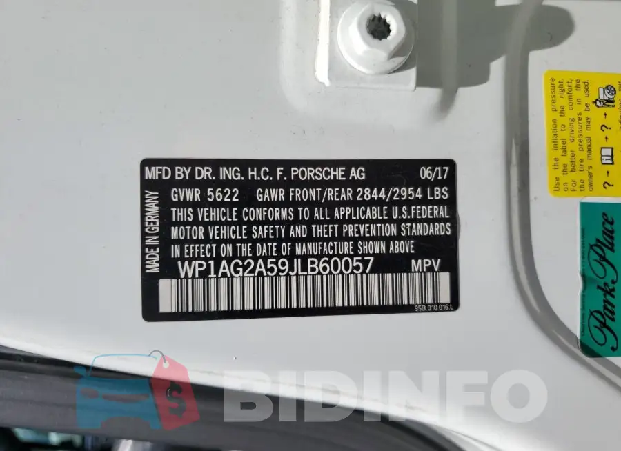 WP1AG2A59JLB60057 Photo# 13