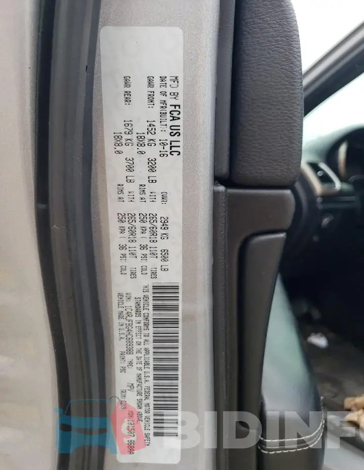 1C4RJFBG4HC689388 Photo# 14
