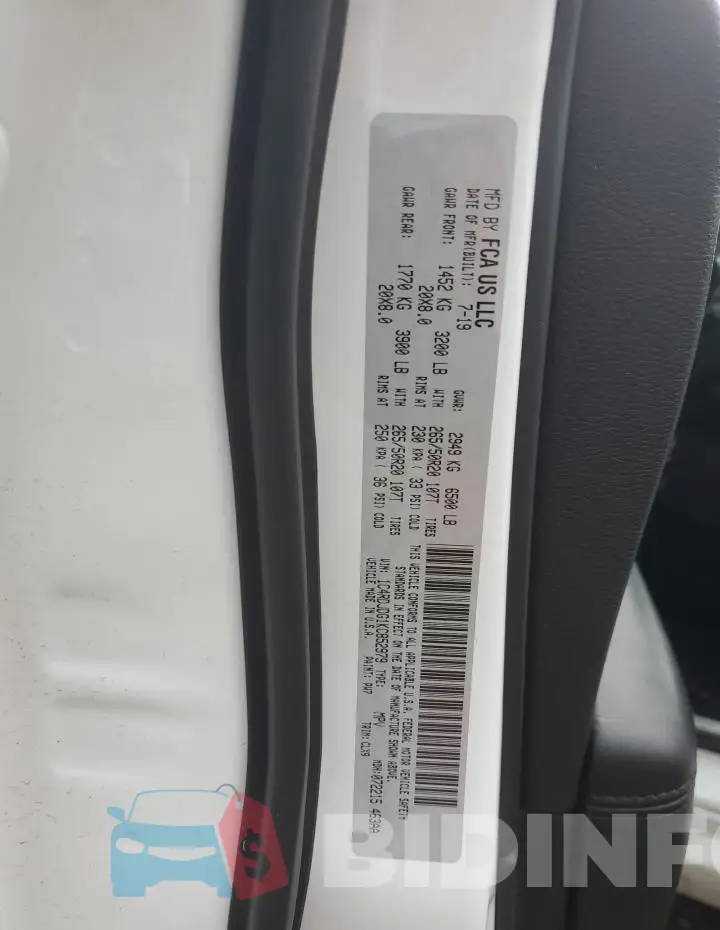 1C4RDJDG1KC852979 Photo# 13