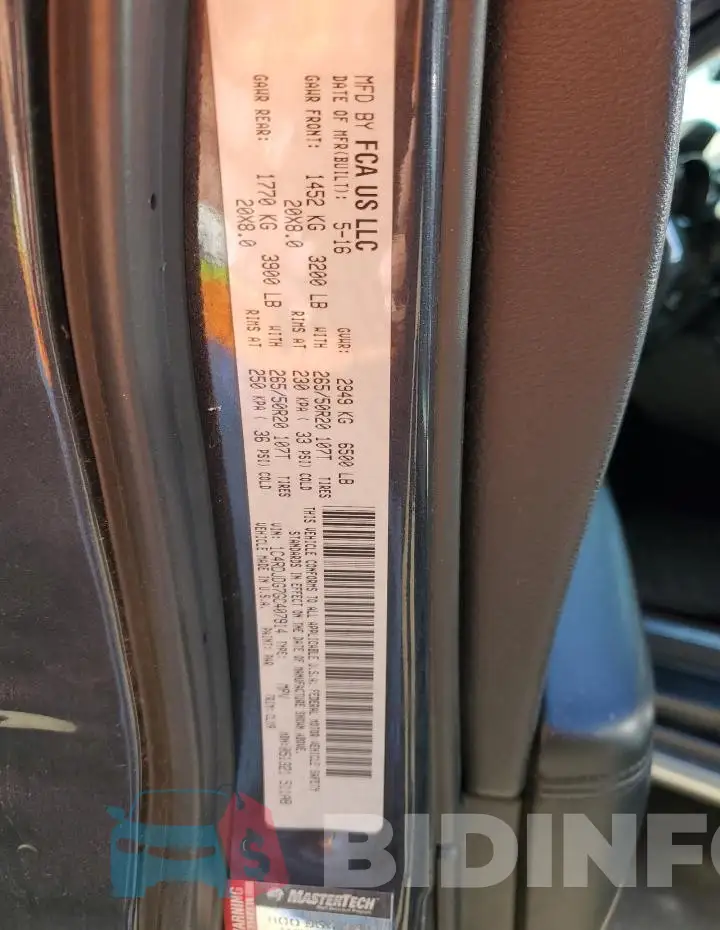 1C4RDJDG7GC407914 Photo# 13