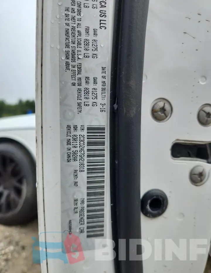 2C3CDZAG7GH218318 Photo# 12