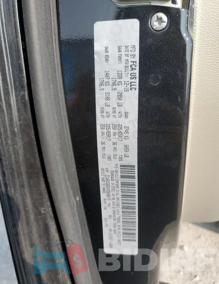 2C4RDGBGXKR809075 Photo# 13